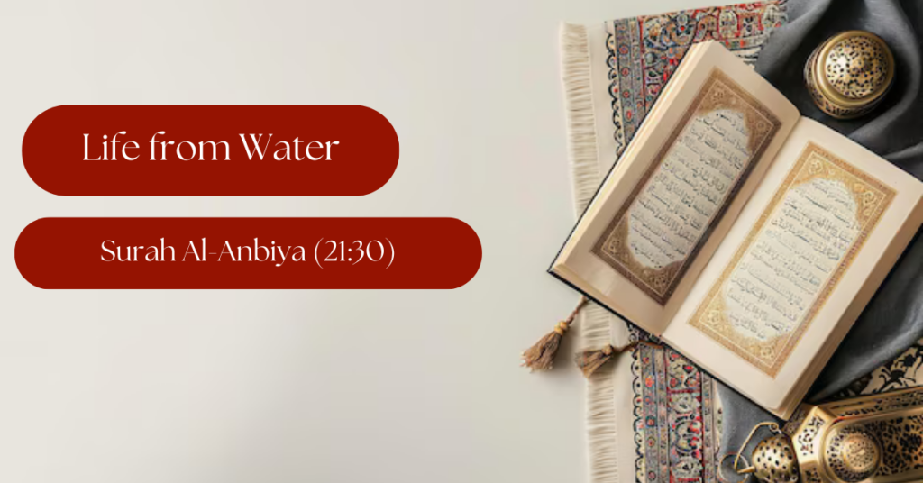 Life from Water: A Quranic and Scientific Exploration of Surah Al-Anbiya (21:30)